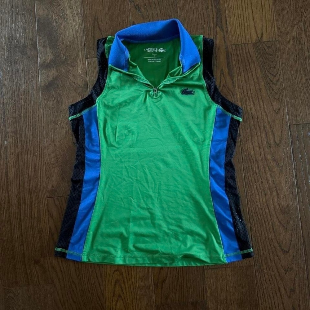 Lacoste Sport Slim Fit Sleeveless Top Size 38 (US Women's Small